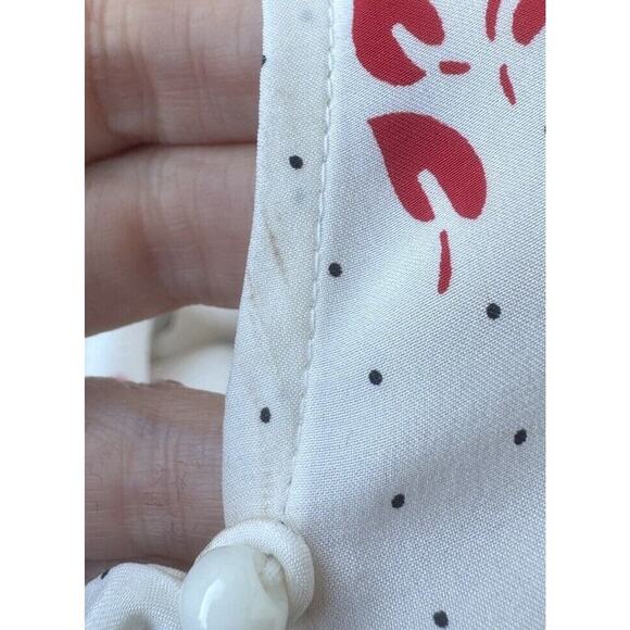 Equipment Size Small Silk Button Down Blouse Alloura Multi 100% Silk Romantic - Picture 9 of 9